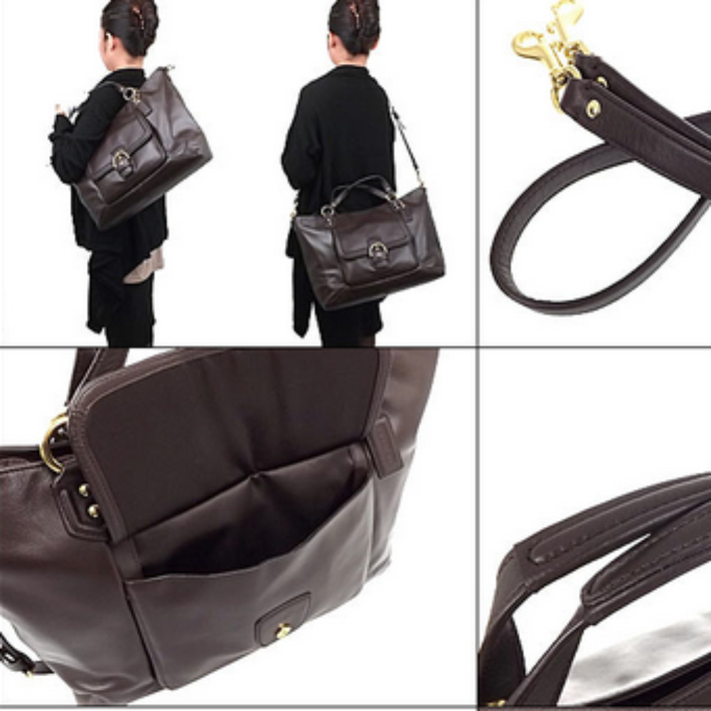 Coach Campbell Izzy LeatherSatchel